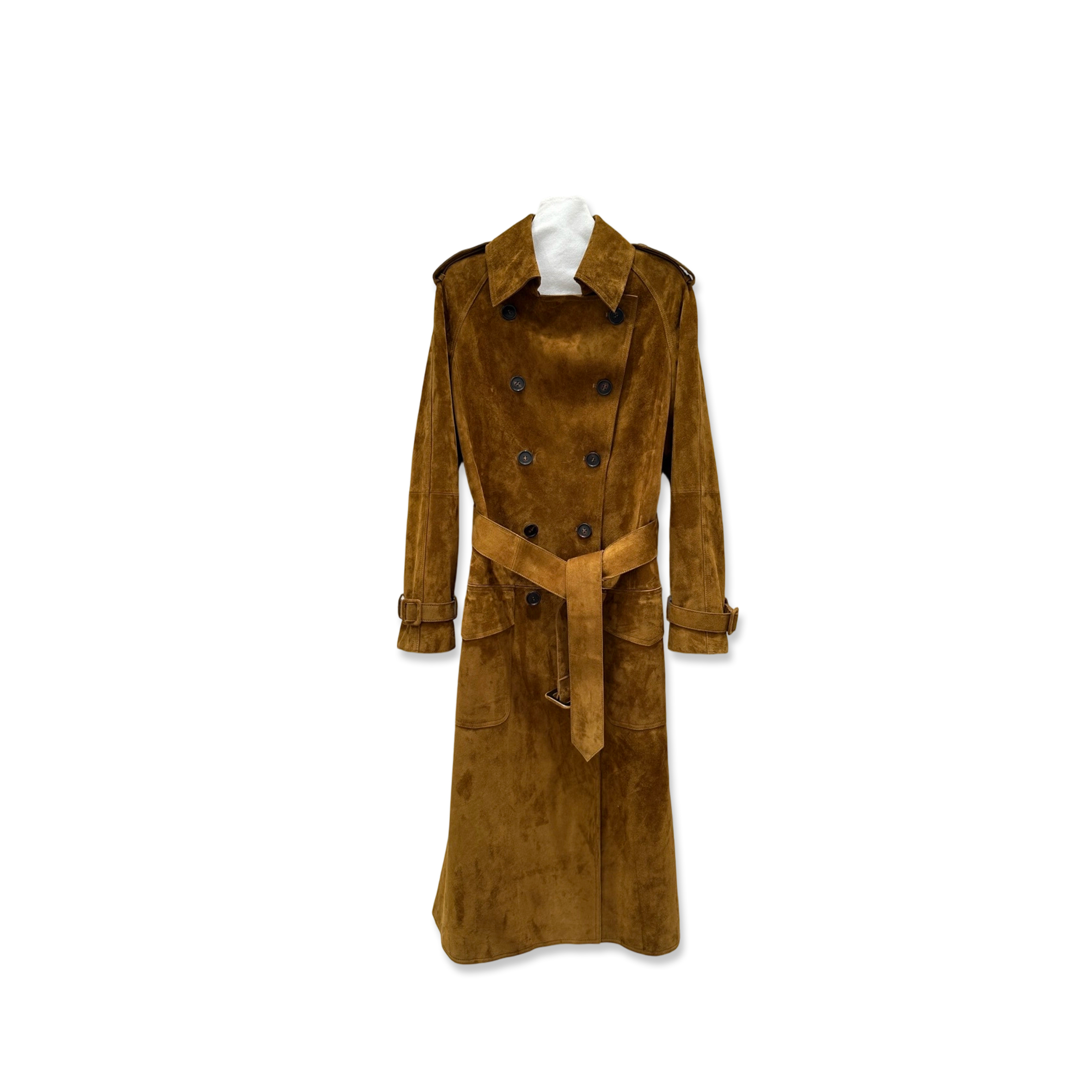 Y51 SUEDE TRENCH COAT